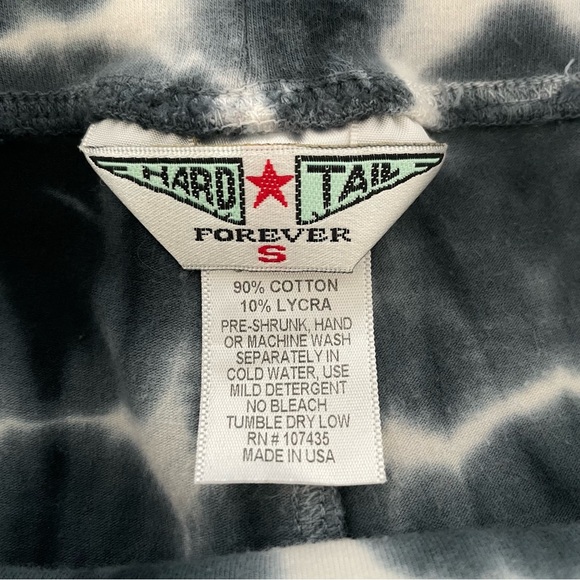 Hard Tail Monochrome Tie-Dye Flare Pants • Size: Small - Picture 2 of 5
